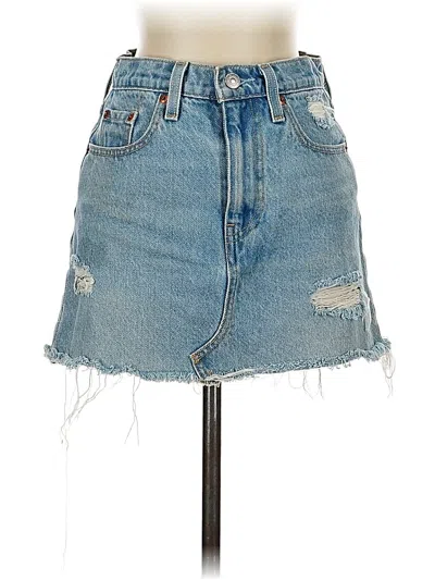 Pre-owned Levi's Denim Skirt In Blue