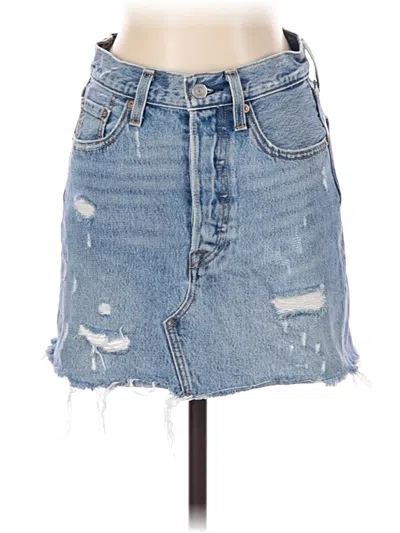 Pre-owned Levi's Denim Skirt In Blue