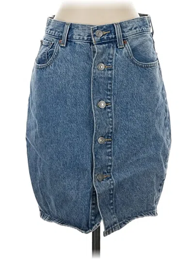 Pre-owned Levi's Denim Skirt In Blue