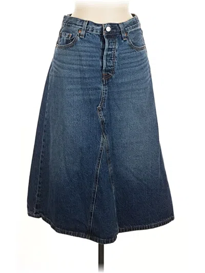 Pre-owned Levi's Denim Skirt In Blue