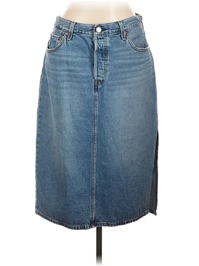 Pre-owned Levi's Denim Skirt In Blue