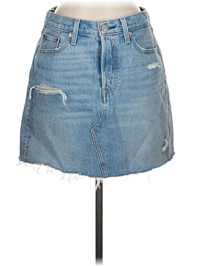 Pre-owned Levi's Denim Skirt In Blue