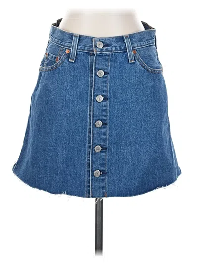 Pre-owned Levi's Denim Skirt In Blue