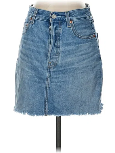 Pre-owned Levi's Denim Skirt In Blue