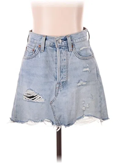 Pre-owned Levi's Denim Skirt In Blue
