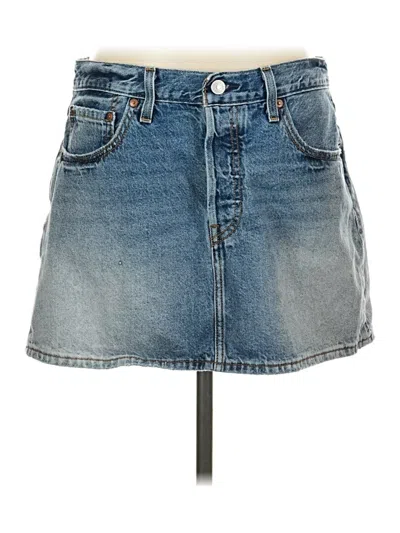 Pre-owned Levi's Denim Skirt In Blue