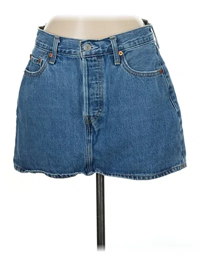 Pre-owned Levi's Denim Skirt In Blue