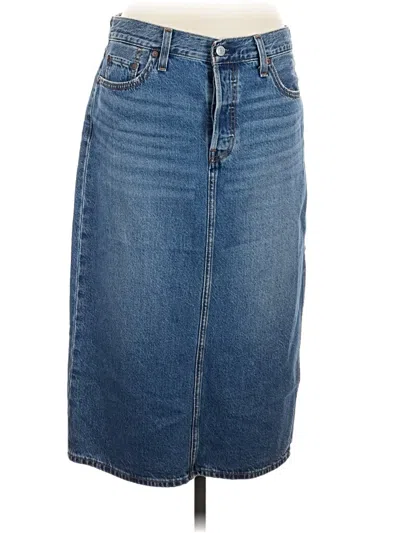 Pre-owned Levi's Denim Skirt In Blue