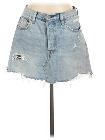 Pre-owned Levi's Denim Skirt In Blue