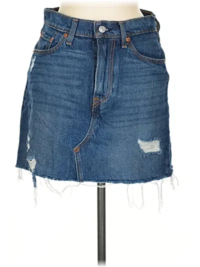 Pre-owned Levi's Denim Skirt In Blue