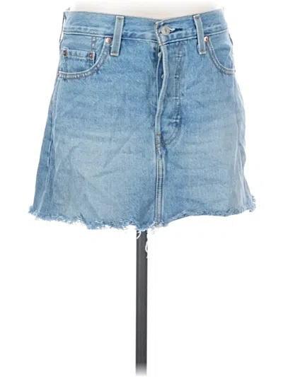 Pre-owned Levi's Denim Skirt In Blue