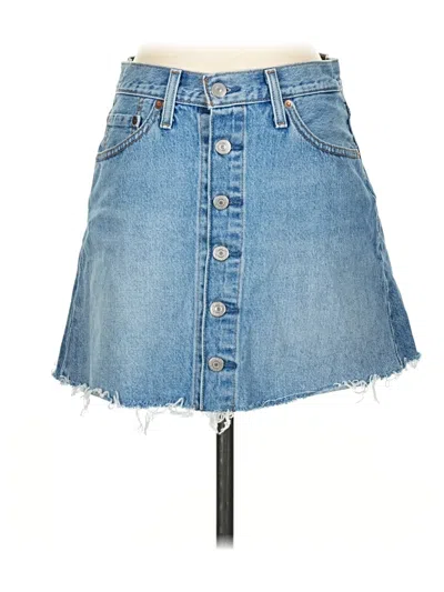 Pre-owned Levi's Denim Skirt In Blue