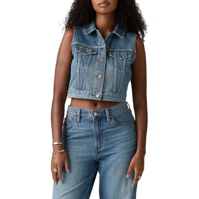 Levi's Denim Vest In Blue