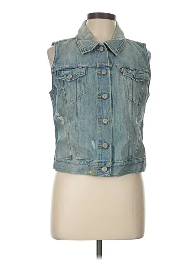 Pre-owned Levi's Denim Vest In Blue