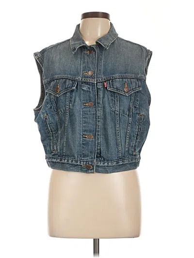Pre-owned Levi's Denim Vest In Blue