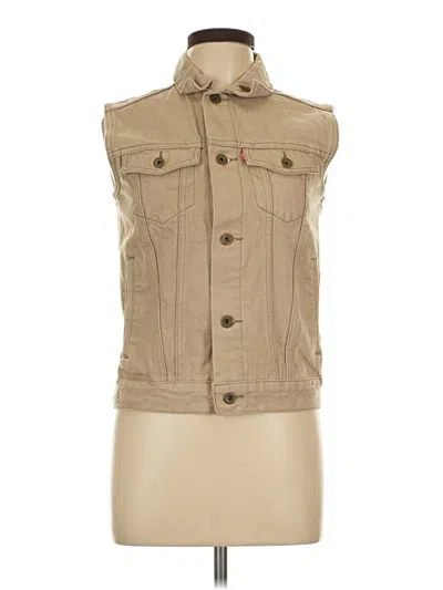 Pre-owned Levi's Denim Vest In Tan