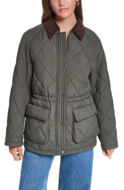 Levi's Diamond Quilted Jacket In Green