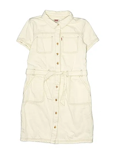 Pre-owned Levi's Kids'  Dress In White