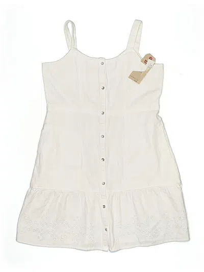 Pre-owned Levi's Kids'  Dress In White