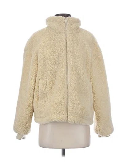 Pre-owned Levi's Faux Fur Jacket In Ivory