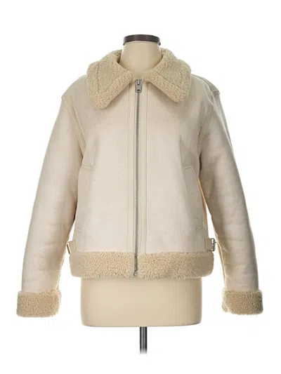 Pre-owned Levi's Faux Fur Jacket In Ivory
