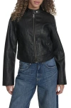 Levi's Faux Leather Racer Jacket In Black