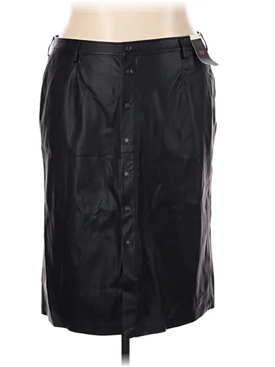 Levi's Faux Leather Skirt In Black