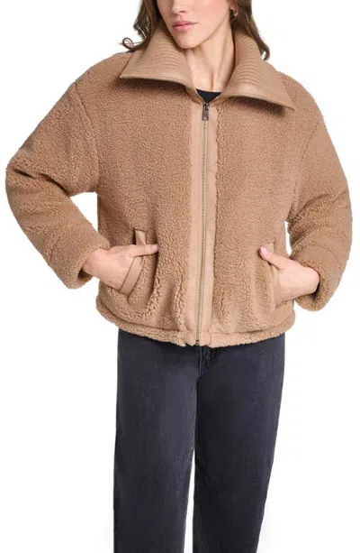 Levi's Faux Shearling Bomber Jacket In Neutral