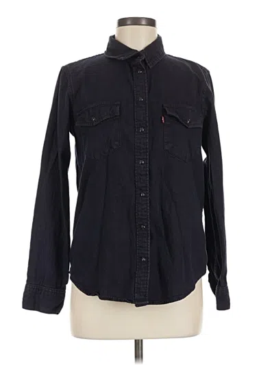 Pre-owned Levi's Fleece Jacket In Black
