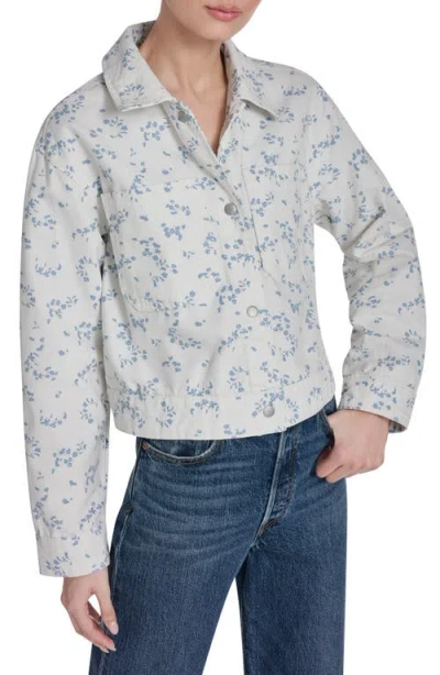 Levi's Floral Print Shirt Jacket In Blue