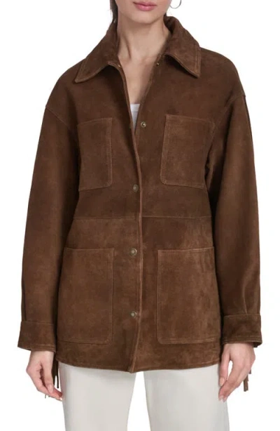 Levi's Fringe Suede Jacket In Brown