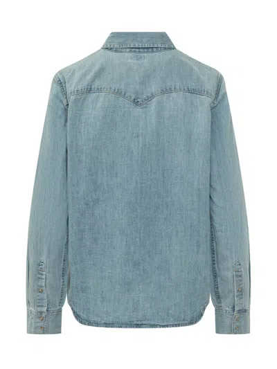 Levi's Heritage Denim Shirt In Med Indigo