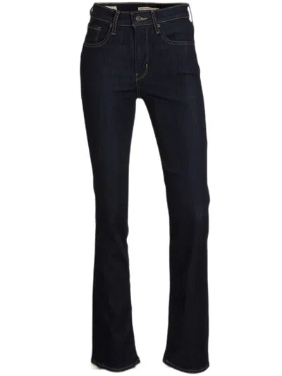 Levi's High-rise Slim Straight Jeans In Blu