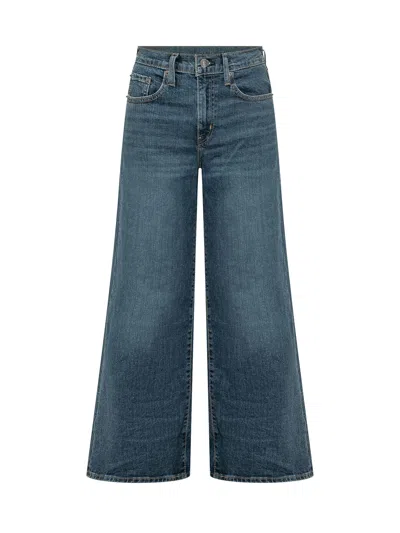 Levi's High-rise Wide-leg Jeans In Blue