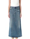 Levi's Iconic Long Skirt In Blue