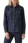 Levi's Iconic Western Denim Snap-up Shirt In Blue