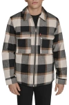 Levi's Insulated Plaid Cotton Flannel Zip-up Shirt Jacket In Multi