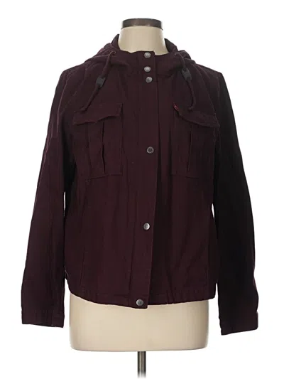 Pre-owned Levi's Jacket In Burgundy
