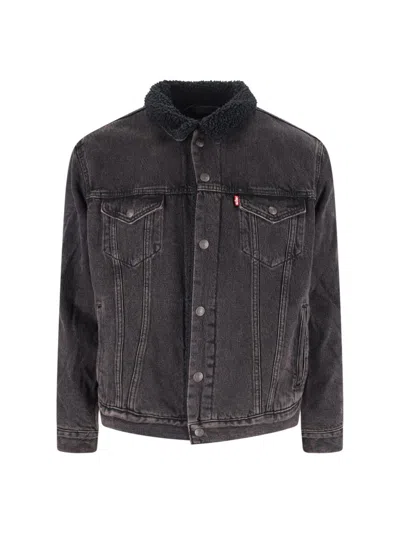 Levi's Sherpa Jacket In Gray