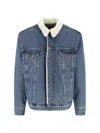 Levi's Sherpa Jacket In Blue