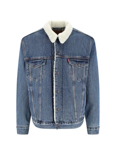 Levi's Sherpa Jacket In Blue