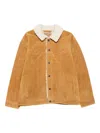 Levi's Western Suede Sherpa Tucker Jacket In Yellow