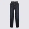Levi's Dark Blue Ribcage Denim Jeans In Blue