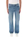 Levi's Blue Cotton Denim 501 Jeans In Blue