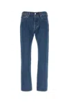 Levi's Buttoned Fitted Jeans In Blue