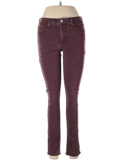 Pre-owned Levi's Jeans In Burgundy