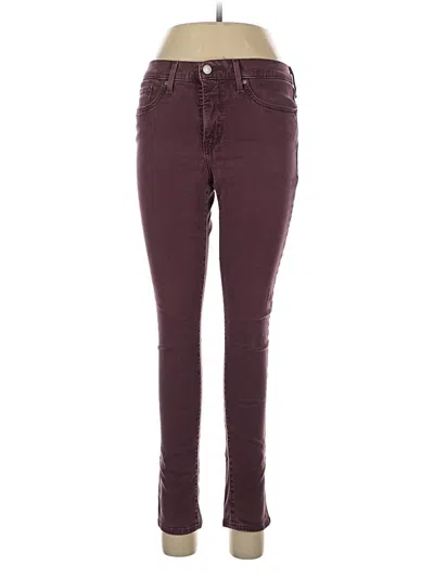 Pre-owned Levi's Jeans In Burgundy