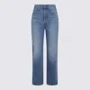 Levi's High-waisted Straight-leg Jeans In Blue