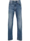 Levi's Logo-patch Straight-leg Jeans In Blue