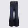 Levi's Dark Blue Cotton Denim Jeans In Blue